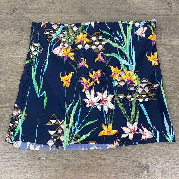 Trina Turk Blue Tropical Fiji Floral Ruffle Top Sz.12 Bottoms Sz.14 NWT - Picture 13 of 16